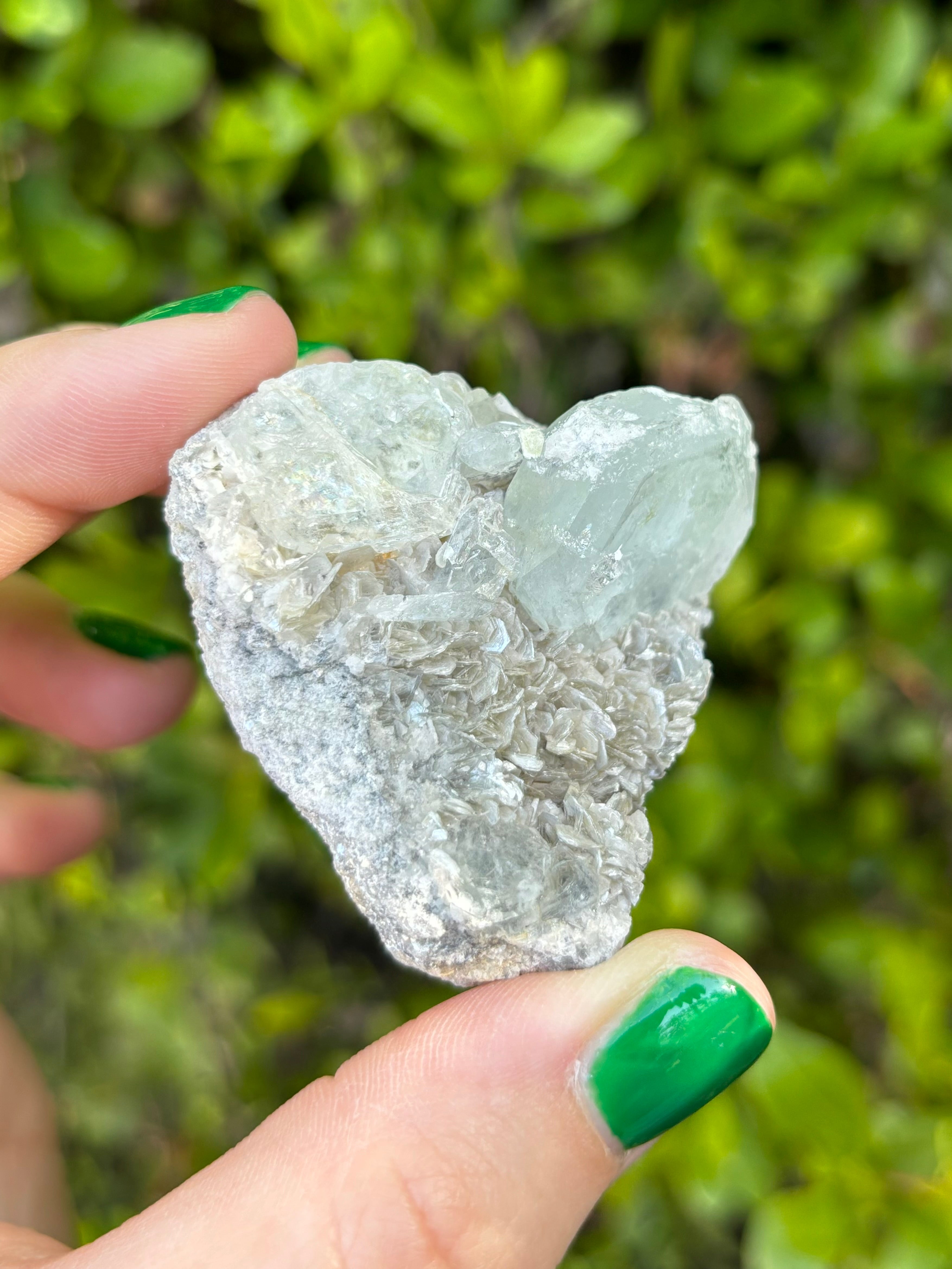 Aquamarine With Mica Specimen B – Stubborn Witch