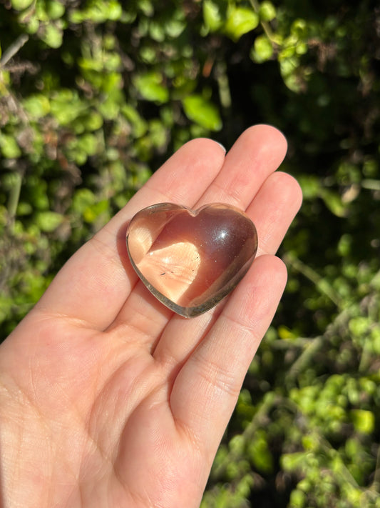 Smoky Quartz hearts