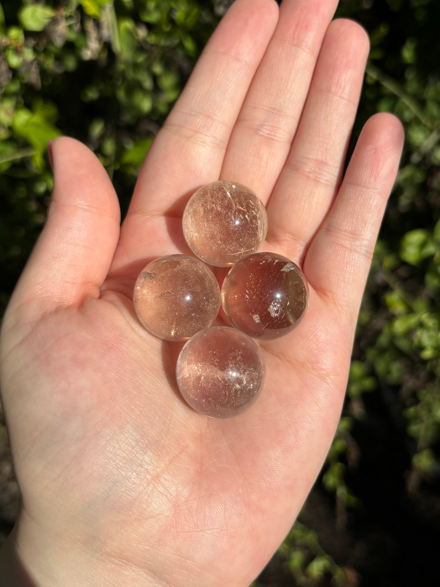 Light Smoky Quartz spheres