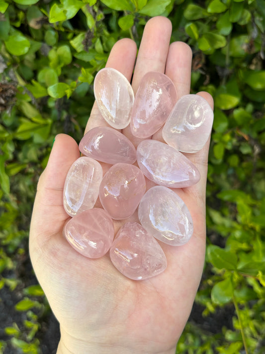 Rose Quartz tumbles- A grade