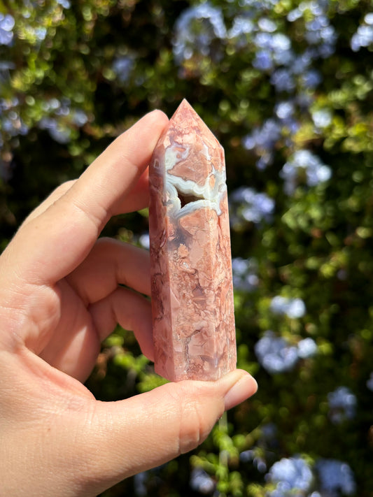 Cotton Candy Agate towers