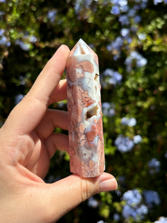 Cotton Candy Agate towers