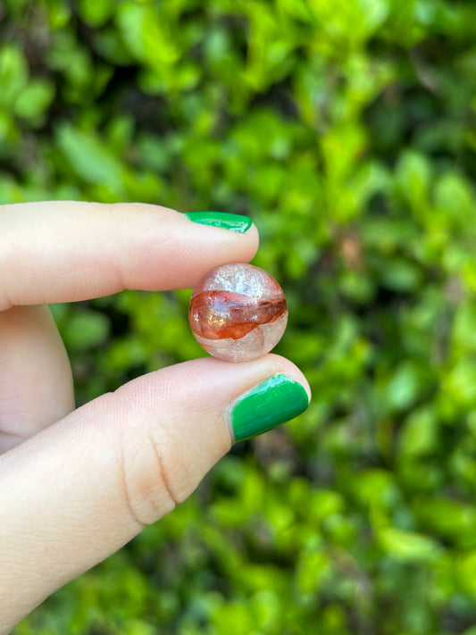 Hematoid Quartz mini spheres