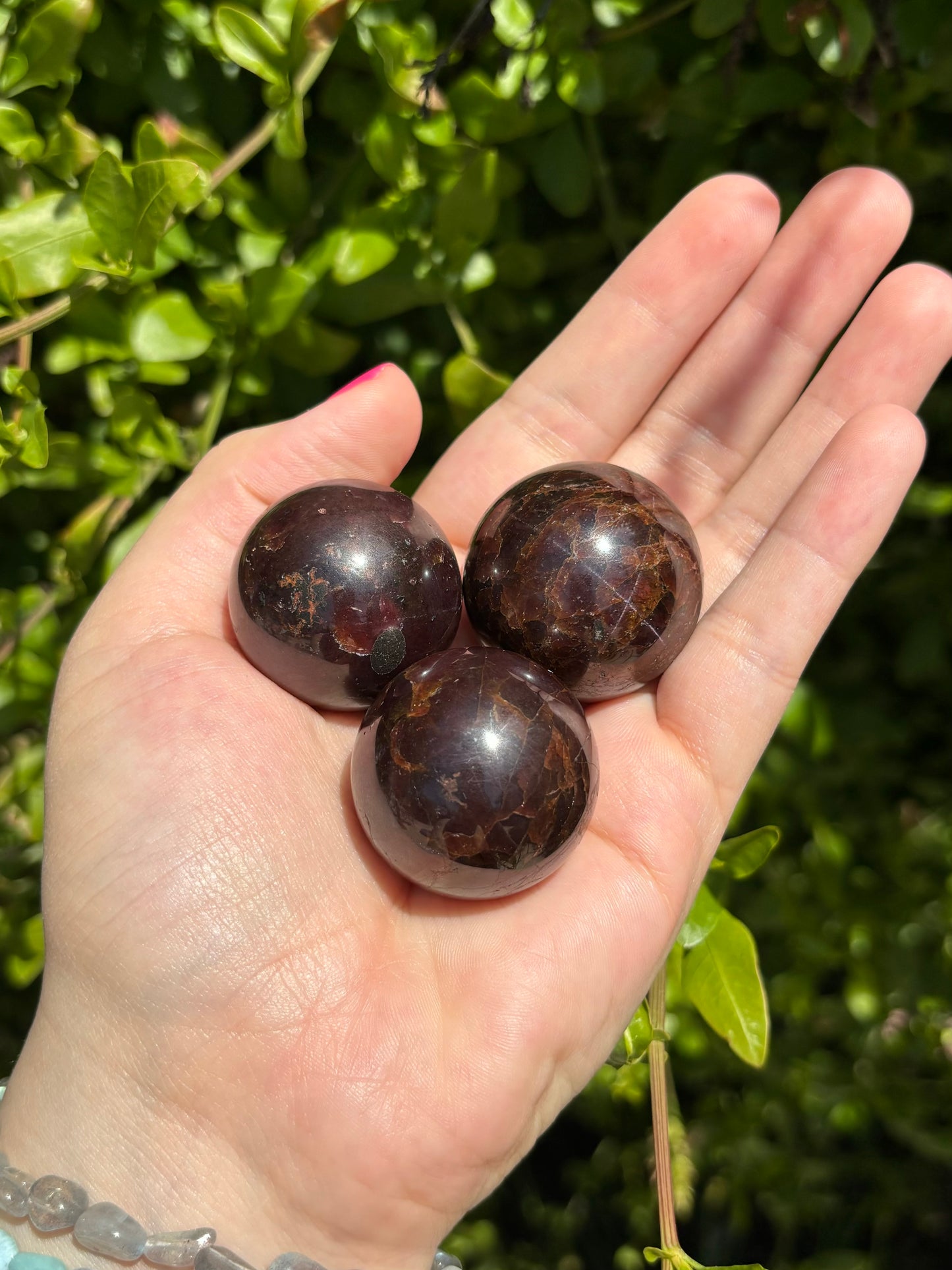 Star Garnet spheres