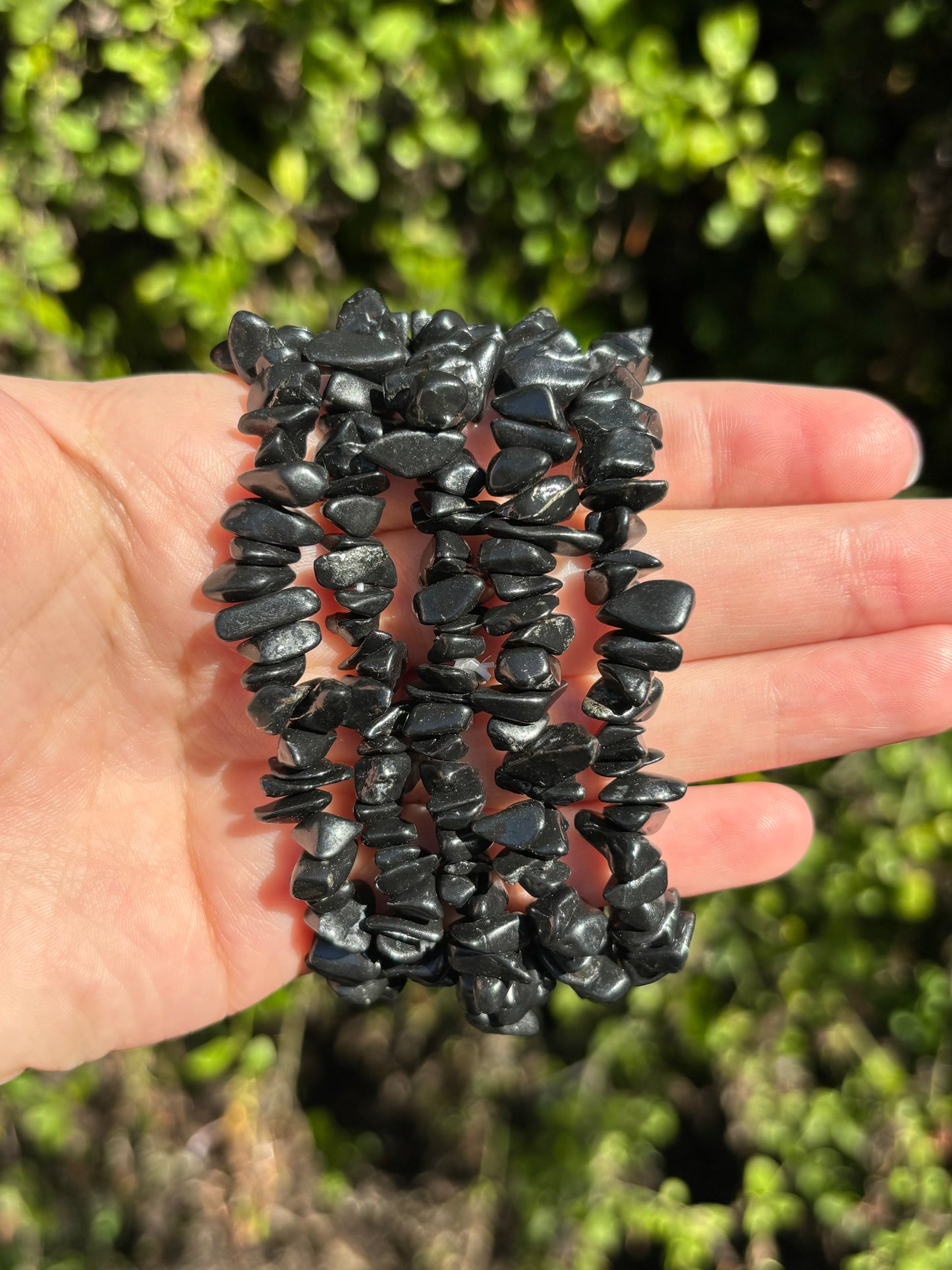 Shungite chip bracelets