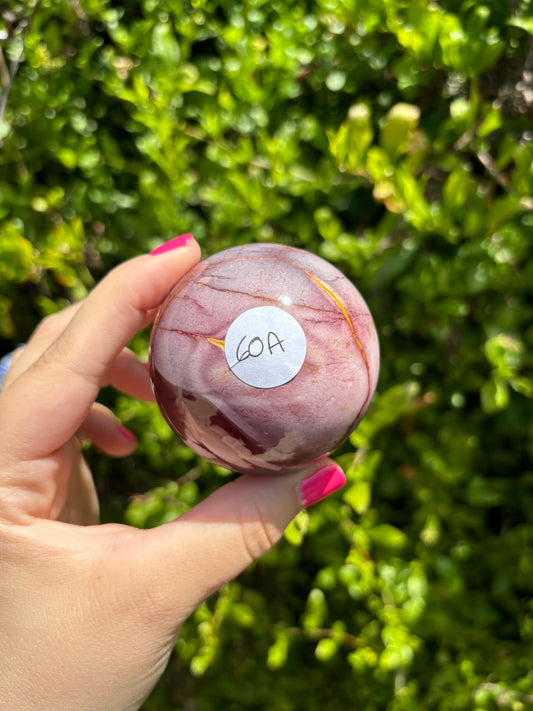 Mookaite Jasper spheres