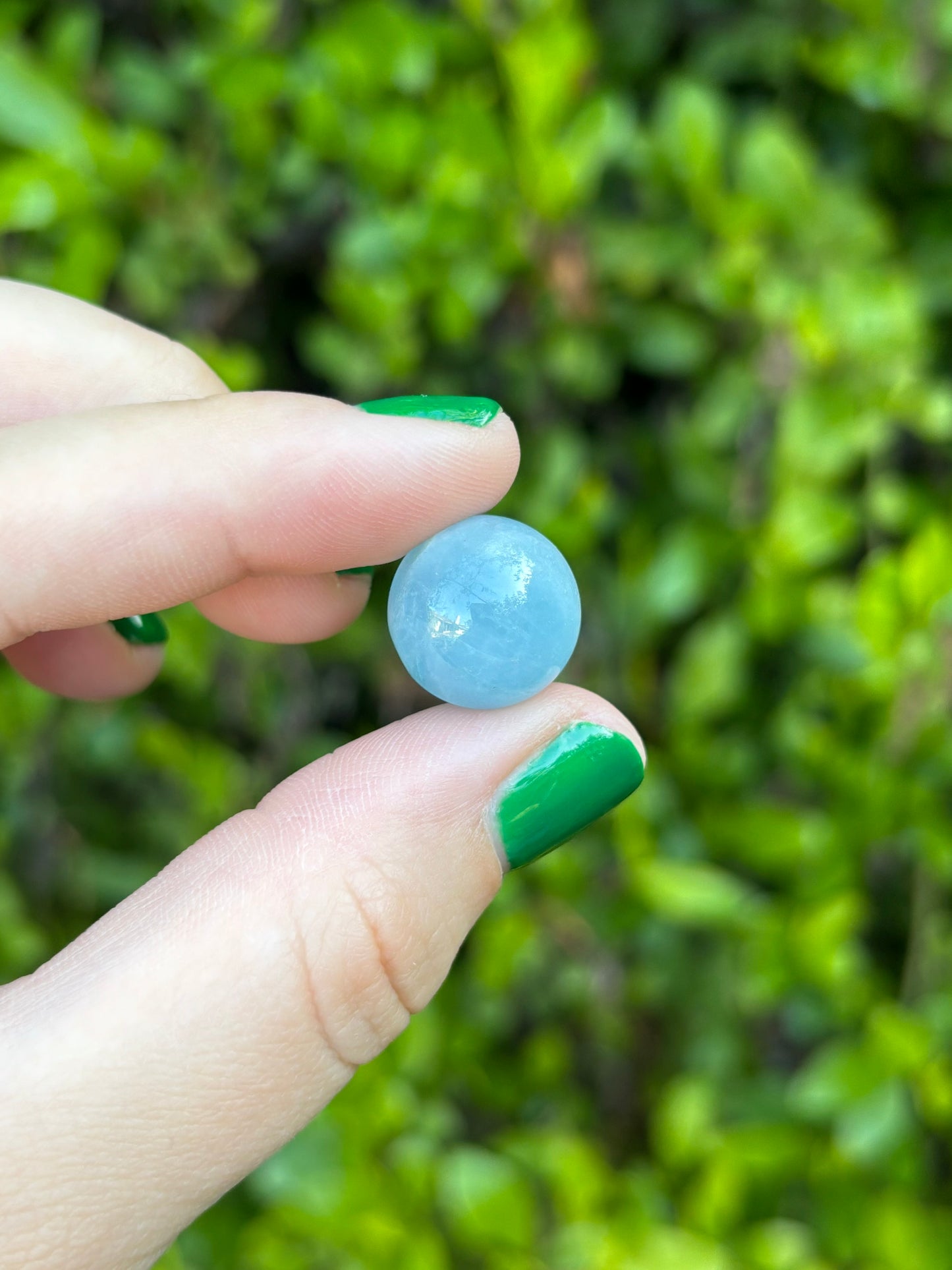 Aquamarine mini spheres