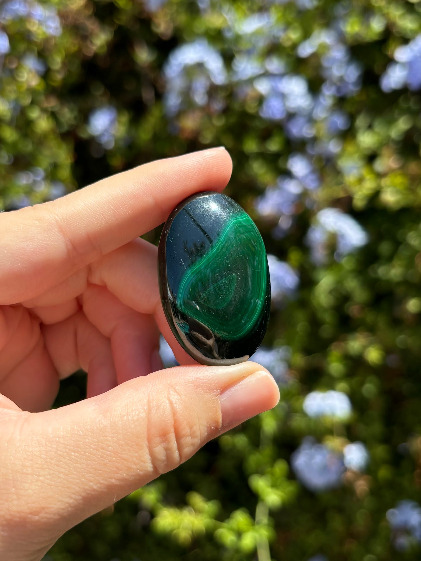 Malachite palmstones