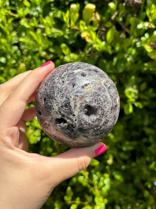 Purple Chalcedony spheres