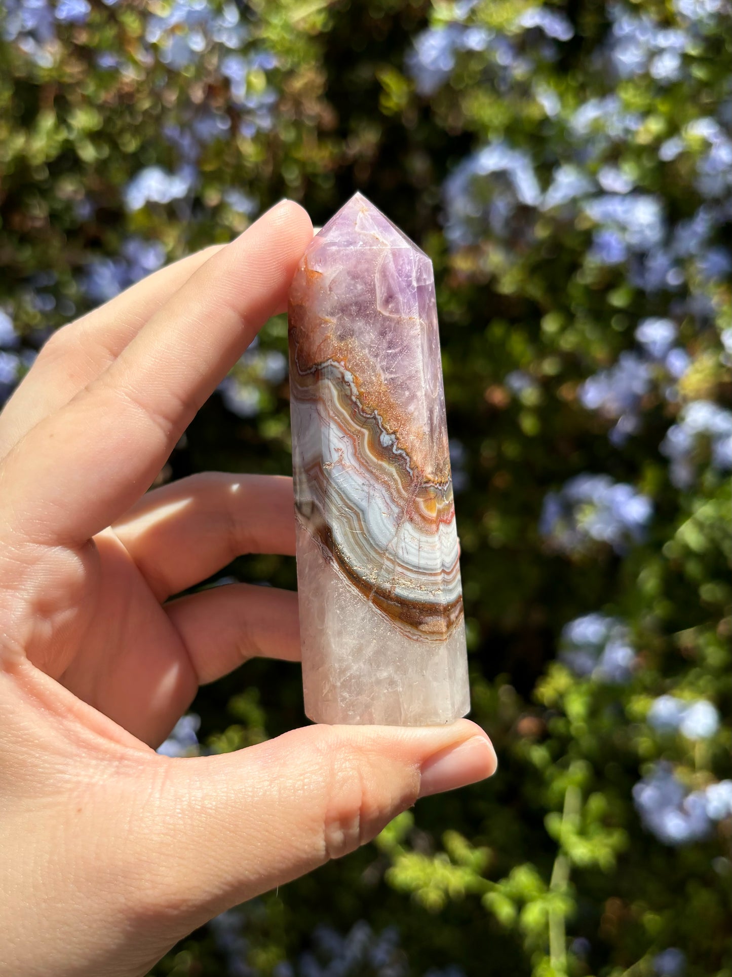 Amethyst x Crazy Lace Agate towers