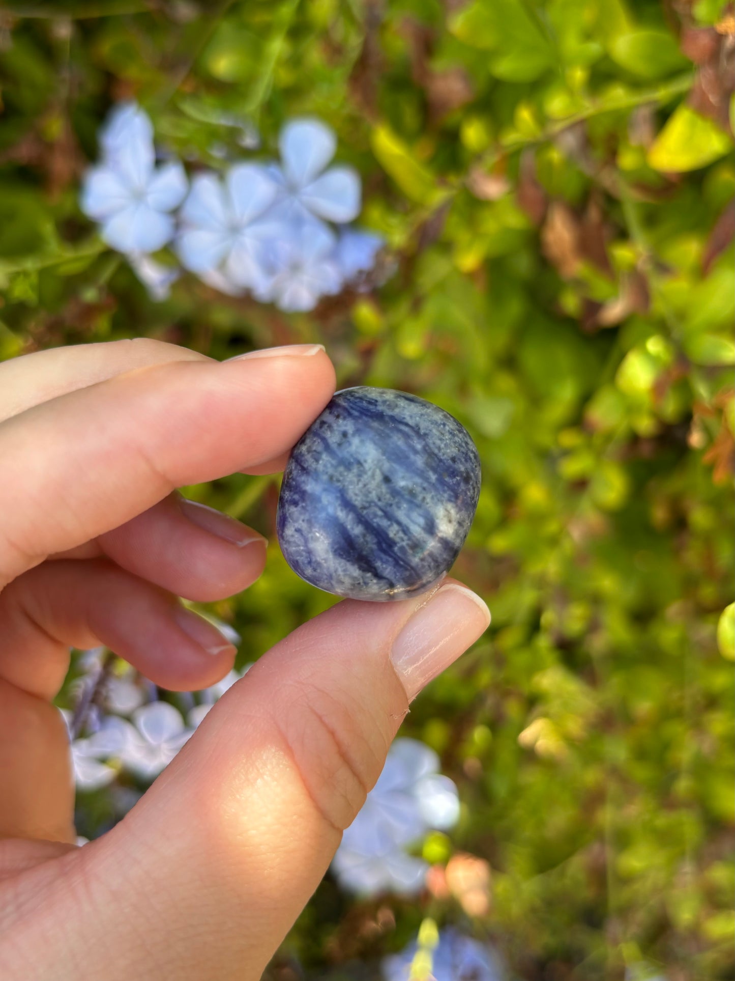 Sodalite tumbles