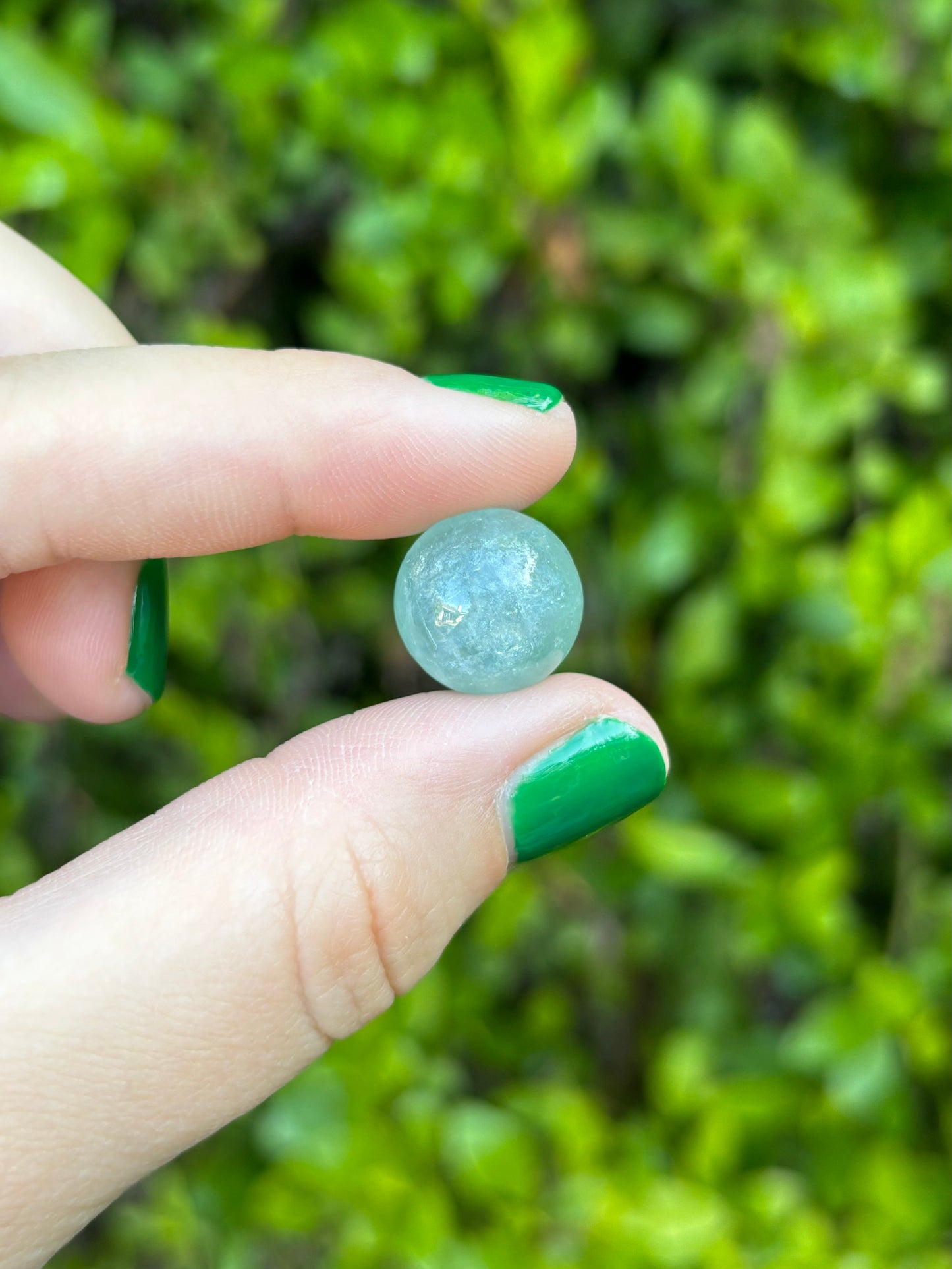 Aquamarine mini spheres