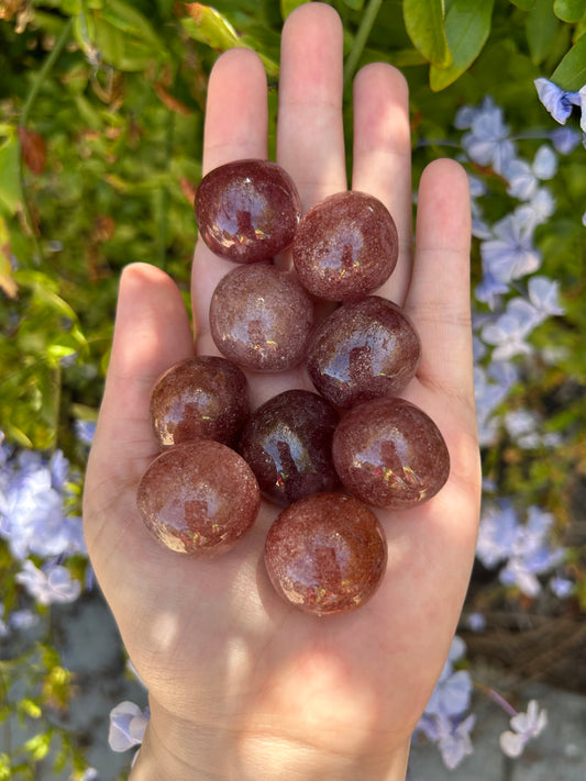 Strawberry Quartz tumbles