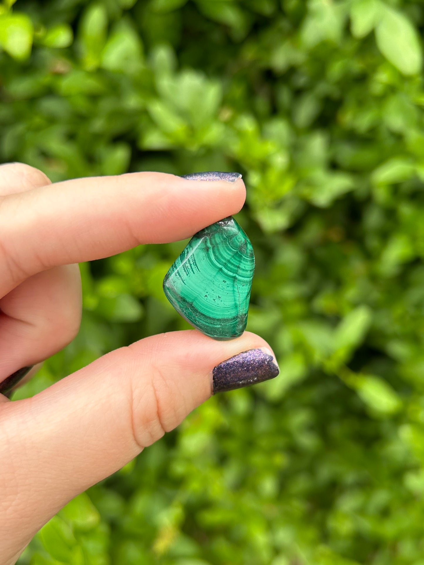 Malachite tumbles