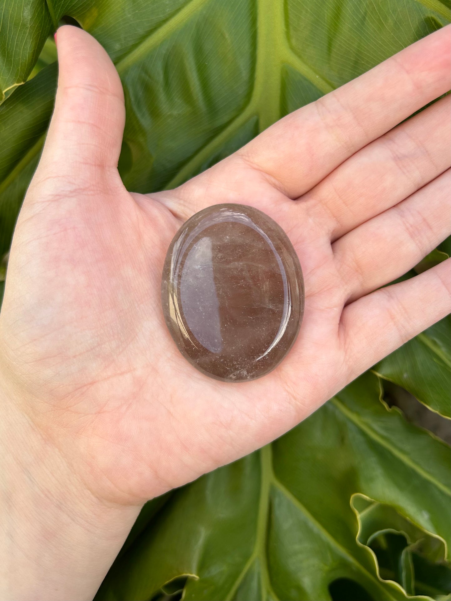 Smoky Quartz worry stone