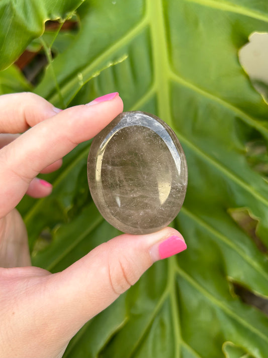 Smoky Quartz worry stone