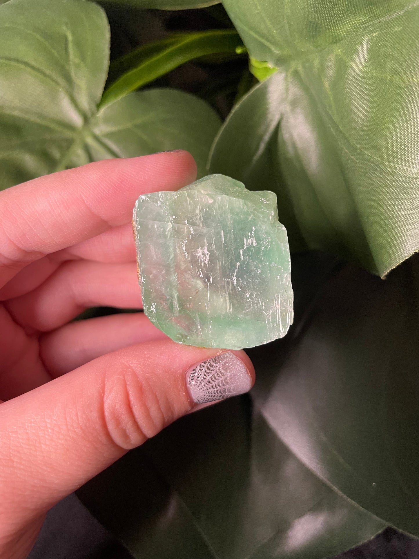 Raw Green Calcite