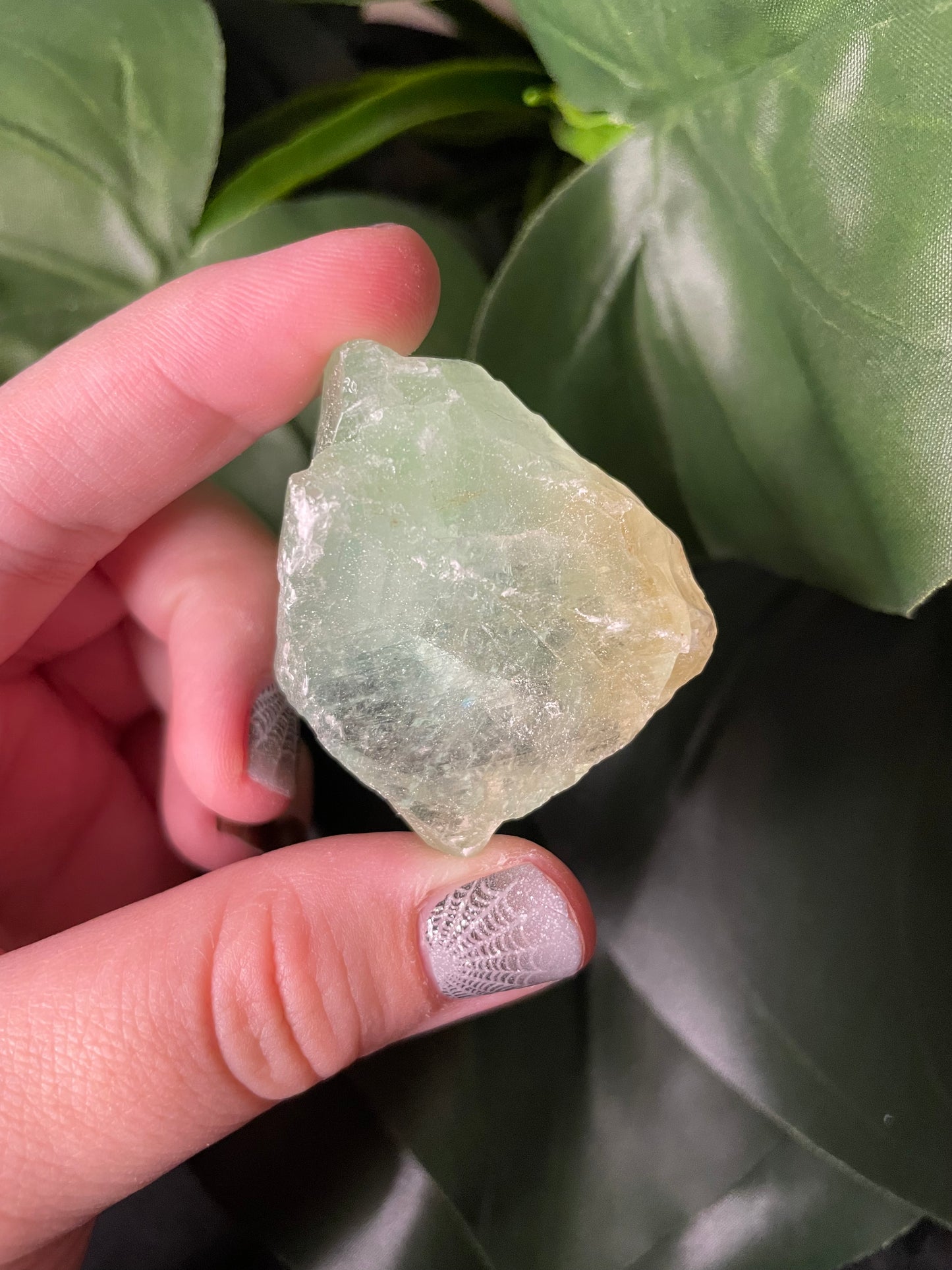 Raw Green Calcite