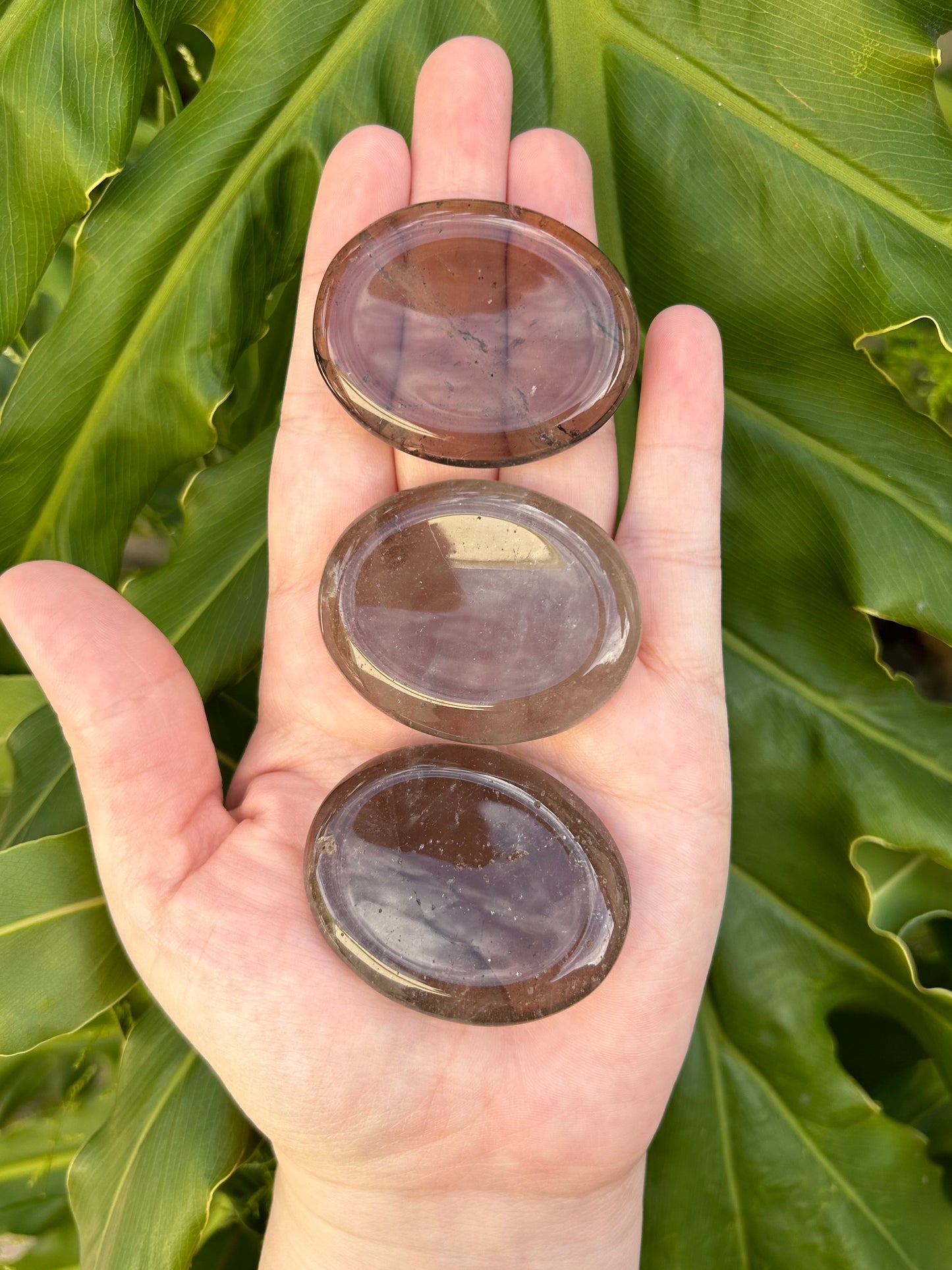 Smoky Quartz worry stone