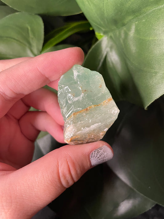 Raw Green Calcite