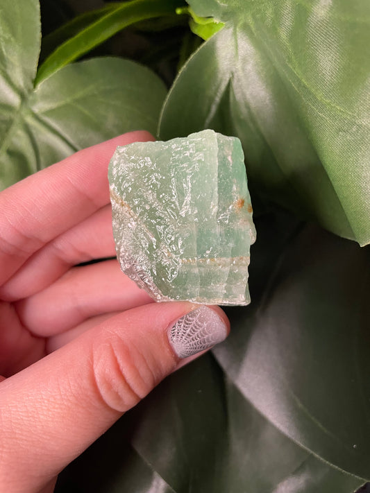 Raw Green Calcite