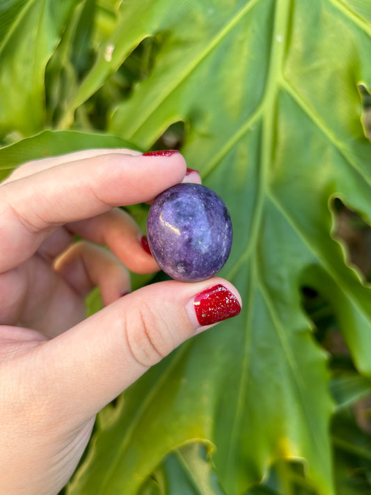 Lepidolite tumbles