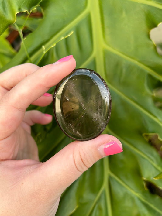 Smoky Quartz worry stone